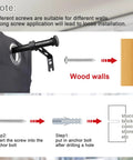 Installation guide for Heavy Duty Curtain Rod Set For Windows 28 To 50 Inches Five Eighth Inch Diameter Matte Black With Brackets.