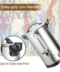 Big Crowd Ready Commercial Coffee Urn 100 Cup Brewer For Offices Churches Catering Events 4 Gallon 16L Dual Layer 304 Steel