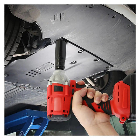 Gangsupqd Brushless Impact Wrench Cordless High Torque Electric Power Tool For Scaffolding Carpentry And Car Work Lightweight Design Swift Charging Effortless Performance