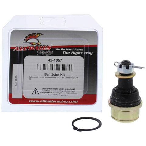Ball Joint Kit For Honda Pioneer 700 700 4 2014 To 2016 Rebuild Swing Arm Bearings With POM Washers And All Metal Bushings For Built To Last Durability And Protection Against Water Dirt And Rough Trails, packaged kit and ball joint with ring