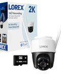 Box and product of 2K Pan Tilt Outdoor WiFi Security Camera For Home Or Business With 360 Degree View Auto Tracking Color Night Vision
