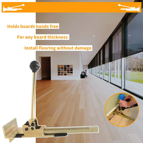 Pro Flooring Jack Tool For Quick Positioning And Gentle Lifts With Heavy Duty Iron Build And Non Slip Handles in modern room