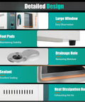Pro Level Horizontal Electric Blast Drying Oven 45 Liter Capacity 110 Volt 1000 Watt features large window and drainage hole design.