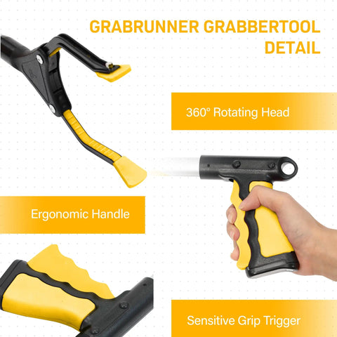 32 Inch Foldable Reacher Grabber With Strong Magnetic Tip Yellow For Seniors Disabled And Post Surgery Recovery A Handy Long Reach Tool For Easy Cleanups Trash Pickup And Hard To Reach Tasks No More Dirty Hands Cleanups