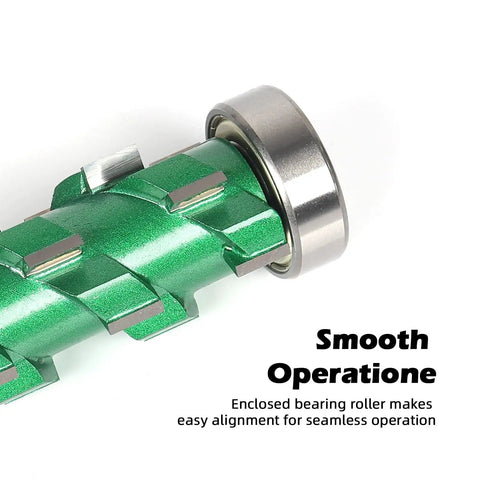 Pro Grade Flush Trim Router Bit with Twenty Carbide Tips One Half Inch Shank Two To Three Quarter Inch Cut Length Compression Design