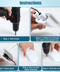 Installation steps for Two Pack Solar Cable Entry Gland Weatherproof Dual Cable Entry Kit For 3mm2 To 10mm2 Wiring