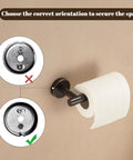 Oil Rubbed Bronze Toilet Paper Holder And Hand Towel Ring Set Farmhouse Wall Mounted Bathroom Hardware SUS304 Stainless Steel scratch resistant installation guide