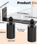 Sliding Gate Guide Rollers and Hardware Kit with Heavy Duty 4 Inch Adjustable Nylon Wheels and Rust Proof L Bracket