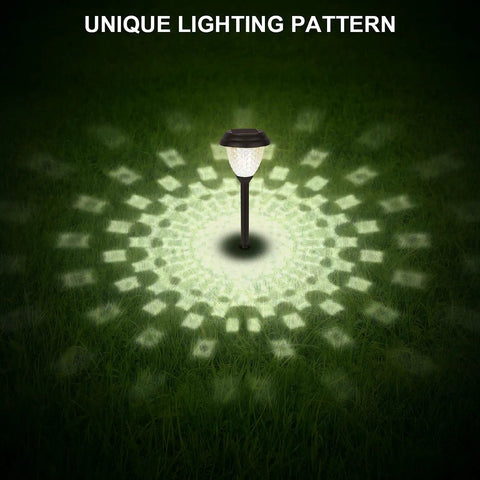 8 Pack Color Changing Solar Pathway Lights Outdoor Waterproof For Garden And Yard With Auto On Off LED Solar Powered