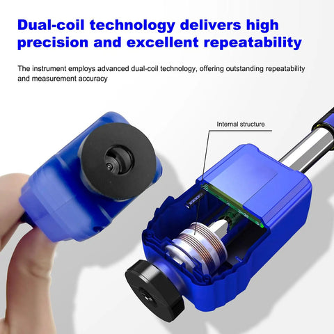 Leeb Hardness Tester Pen Type Portable Metal Hardness Tester 7 In 1 HL HV HB HRC HRB HRA HS With Durable ABS Housing And Tungsten Carbide Tip, internal coil detail