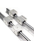 Pro SBR12 Linear Rail System 400mm To 1150mm Length With Two SBR12UU Bearings for CNC router shown in detail