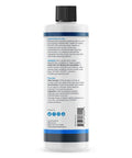 Back label of Ultimate Ice Machine Cleaner And Descaler Kit, instructions and warnings visible on bottle, 16 oz