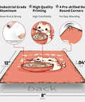 Retro Rugged Cat Eating Ramen Metal Sign 8x12inch Tin Poster with high quality printing and illustrated specs