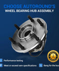 Rear Wheel Hub And Bearing Assembly With ABS For Nissan Armada Pathfinder Infiniti QX56 6 Lug Ready To Roll Replacement 541004 Fits 2004 Pathfinder, 2004-2010 QX56, 2005-2012 Armada