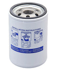 Volvo Fuel Filter Water Separator 3847644 Replacement with installation instructions printed on the white filter body.