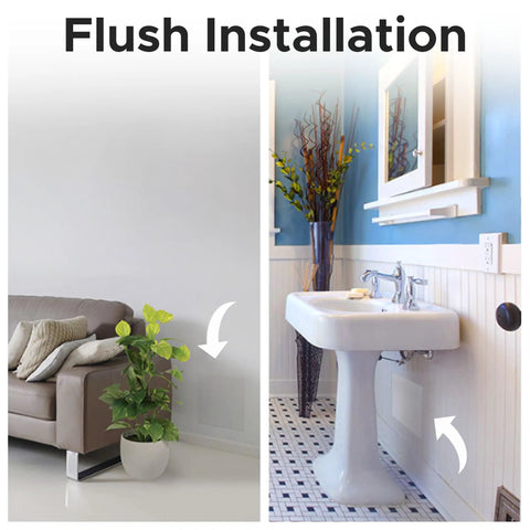 Flush installation of No Sweat 10.5 X 12 Inch Magnetic Wall Access Panel With Rapid Tune Frame And Solid Steel Body For Seamless Drywall Ceilings.