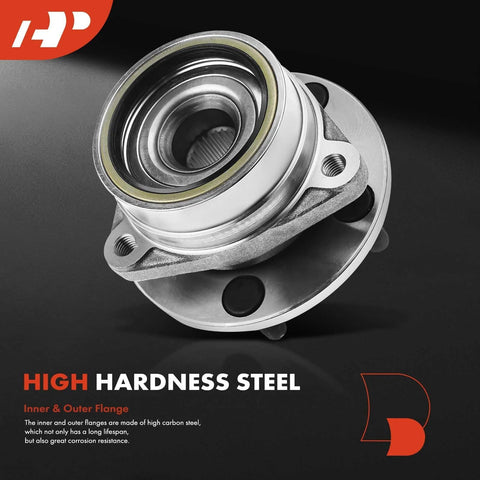 Two Pack Front Wheel Bearing Hub Assembly For Jeep Wrangler 1987-1989 Cherokee 1984-1989 And Comanche 1986-1989 4x4 Vehicles