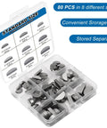 80 Piece Woodruff Key Set Metric Carbon Steel Semicircle Half Moon Keys For Keyways And Flywheels Includes 8 Sizes With 10 Pieces Each Built For Auto And Industrial Gearheads