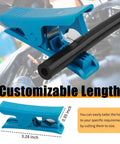 Heavy Duty 6Pc Vacuum Hose Kit With Cutter, blue silicone hose cutter, 3.28-inch tool for car hose sizing