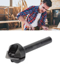 Top Shelf V Shape Router Bit Featuring A Knockout 90 Degree Carbide Blade For Crisp Woodworking Engraving and Quick 45 Degree Chamfer Cuts On CNC Machines, close-up view.
