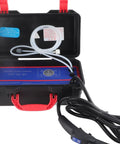 Built Tough Heavy Duty Steam Cleaner With 4Ft Water Inlet Hose 1700W 110V US Plug in open black and red case