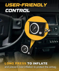 Air Gauge Control Kit With Paddle And Air Fittings For Air Bag Suspension, 0-200 PSI Range, In Cabin Button Control close-up