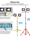 Beast Bright LED Work Lights With Stand 150W Flood Lights 30000LM 6000K Daylight 3 Adjustable Heads IP65 Waterproof Portable Tripod