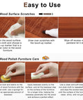 Instructions on using Dope Wood Scratch Repair Kit With 18 Sweet Colors And Beeswax for furniture care and touch-ups.