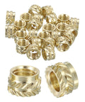 Brass Knurled Insert Nuts For 3D Printing M6 Size 5mm Length 8mm OD 30 Pieces Heat Set Female Threaded Inserts For Embedment