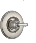 Linden 14 Series Tub And Shower Trim Kit With 5 Spray Touch Clean Shower Head In Stainless Finish T14494-SS, valve not included.