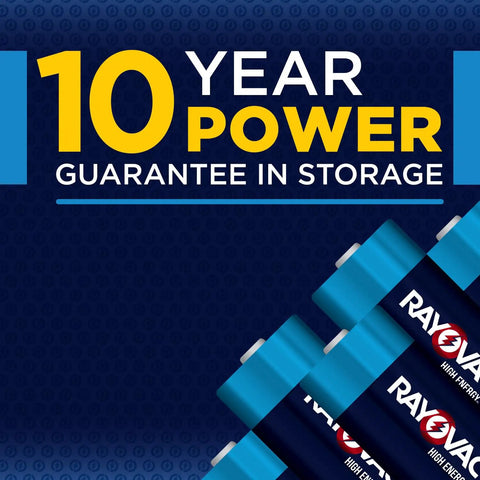 High Energy D Cell Batteries 12 Pack Alkaline Power For Flashlights Toys And Stereos with ten year storage guarantee