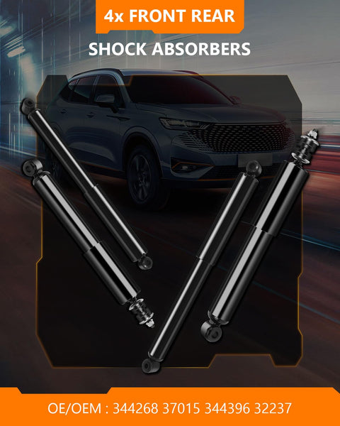 Ford Ranger And Mazda B2300 B3000 B4000 Front And Rear Shocks Struts Set 4 Piece on display with background vehicle