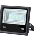 Two Pack DC 12V LED Flood Lights 50W 4500 Lumens 6500K Daylight White Outdoor Security Flood Lamps IP65 Waterproof front view