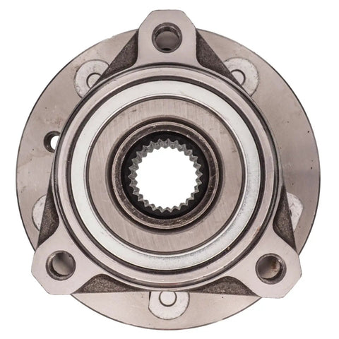 Front view of Front Hub Bearing Assembly For 1999 2003 Ford Windstar 3 Lug Without ABS Bolt On Plug And Play Direct Fit 26 Spline Ball