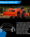 Front Loader Hydraulic Hoses Kit Fits LA350A LA401 LA402 LA402-1 Boom And Bucket Cylinder Hoses Includes 7J303-76610