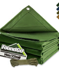 Heavy Duty Canvas Tarp 4x4 Ft Workhorse Water Resistant with grommets UV Safe 22 Mil 14 Oz Tarpaulin for car roof boat camp canopy