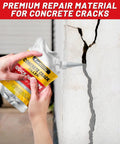 Crush Those Stubborn Cracks With This Heavy Duty Concrete Crack Filler And Asphalt Sealant Being applied to a wall crack.