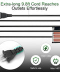 Outdoor Water Pipe Heating Blanket With 9.8 Foot Cord No-Fuss Freeze Prevention Heat Tape For Pipes And RV Hoses, plug detail