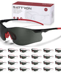 Tinted Safety Glasses 24 Pack Bulk For Men And Women Eye Protection With UV Shield ANSI Z87.1 Scratch Resistant Eyewear on display