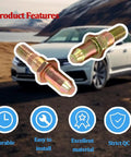 Beefed Up Car Door Hinge Roller Pin And Bushing Repair Kit For Truck And SUV Doors, includes features and vehicle backdrop.