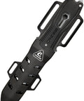 Underwater Edge Lizard Black Diver Knife Multipurpose Scuba And Fishing Tool With Martensitic Stainless Steel Blade in sheath