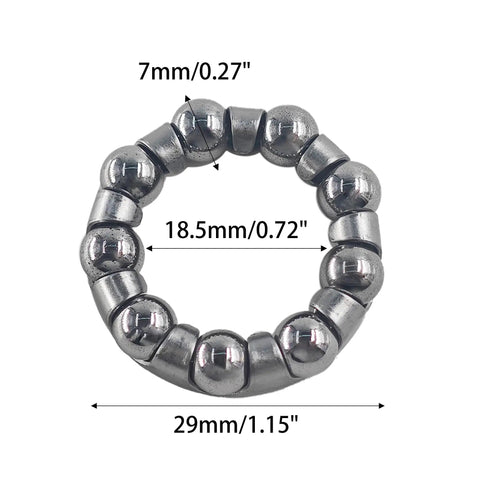 Four Piece Bike Ball Bearing Retainer Set One Quarter Inch Outer 29mm Inner 18mm Ball 6.35mm For Crank Bearings