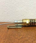 Throttle Control Cable For 5.5 To 6.5 HP Gas Engine Compressors And Knockoff Engines, brass inlet, TCSP-H-5565 compatible, side view