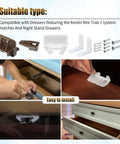 Kickstart Your Furniture Flip With This Solid 7 Pack R7321 Drawer Track Guide Kit Compatible With Kenlins Rite Trak One Systems installation example.