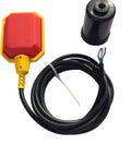 Heavy-Duty Sump Pump Float Switch With 10-Foot Water Level Sensor Adjustable Tether And Honeywell Microswitch, visible cable and casing