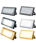 Various JUDYSSY Led Flood Lights Ac220 50W 100W in multiple colors and designs for outdoor use.