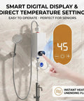 Compact Tankless Instant Electric Water Heater 3000W 110V Gotta Have Quick Hot Water This Tight Saver with digital display.