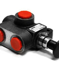 Two Position Hydraulic Selector Valve SV Series 30 GPM 3000 PSI SAE 12 Port Steel Construction With Threaded Inlet And SAE Outlet Includes Handle For Heavy Duty Circuits