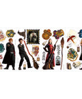 Harry Potter Peel And Stick Wall Decals Set Of 30 Removable Stickers showing characters and symbols, 10 Inch By 18 Inch