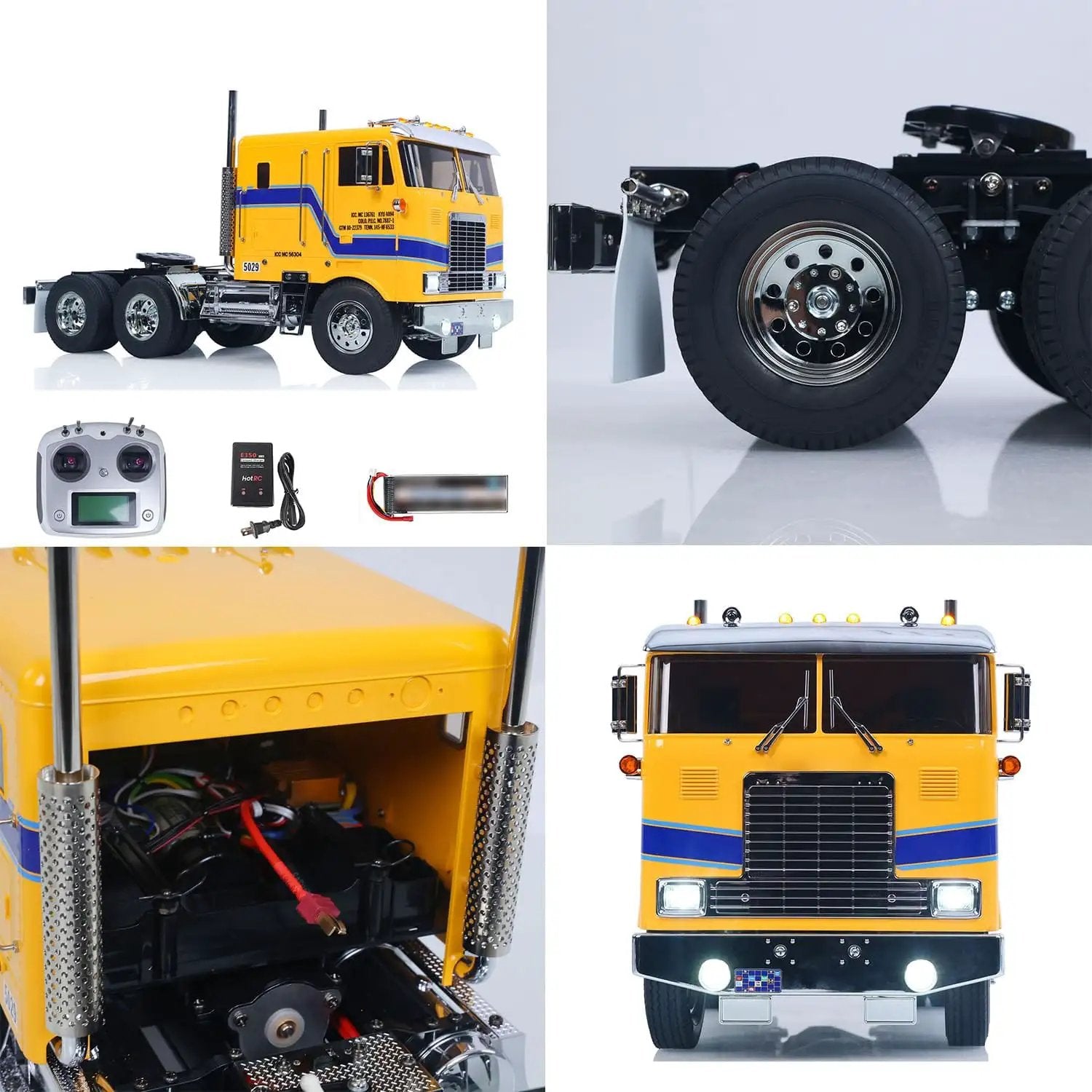 1/14 Scale RC DIY Tractor Truck 6x4 For Tamiya Chas ✓